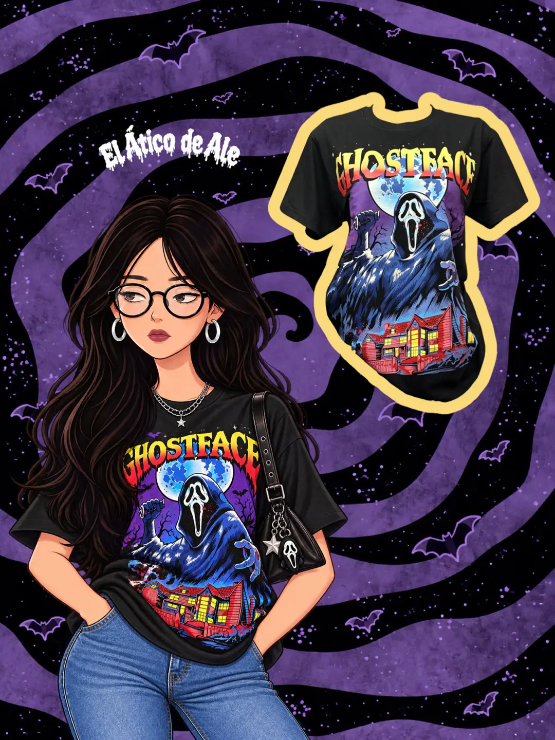 Playera Halloween Ghostface